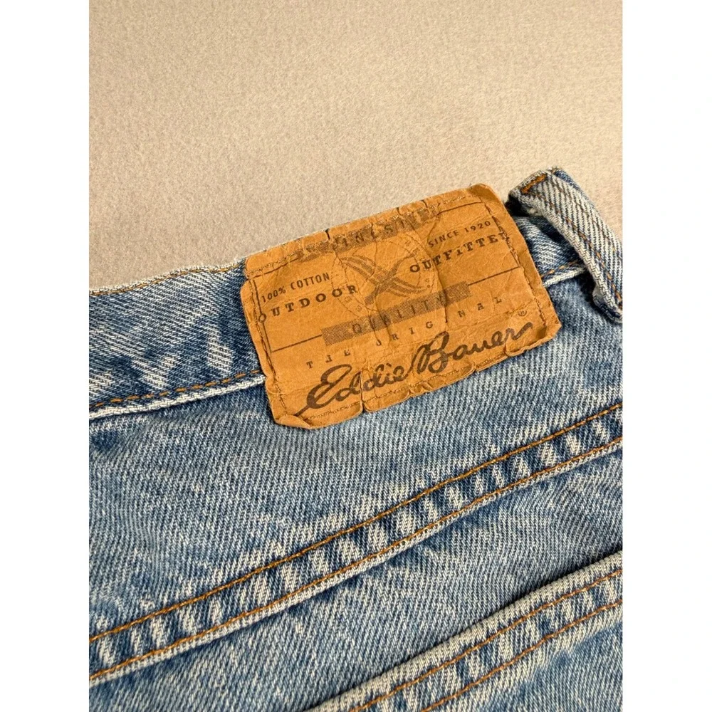 Y2K Eddie Bauer Vintage Classic Fit Light Wash Mens 31x30 Made in USA